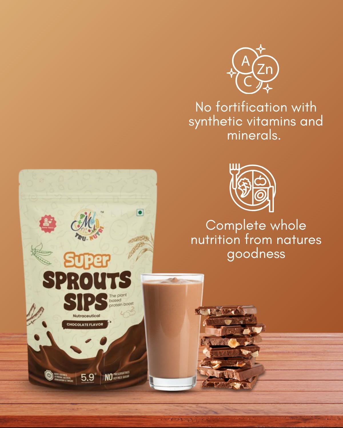 Super Sprouts Sips Chocolate Flavour (200g)