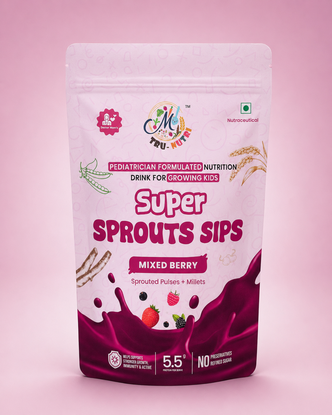 Super Sprouts Sips Mixed Berry Flavour