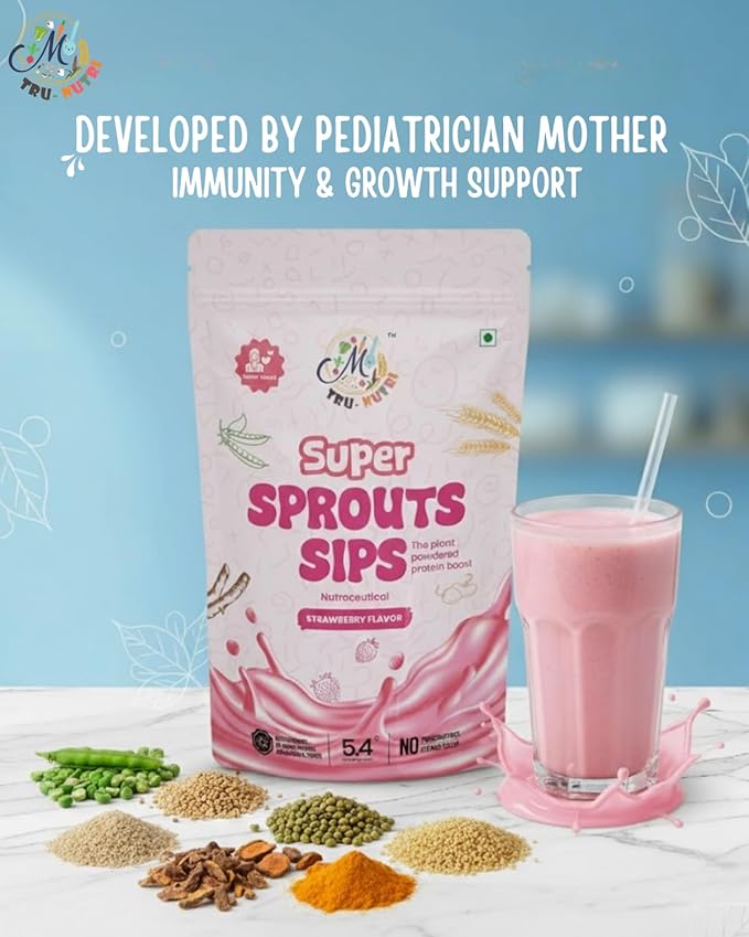 Super Sprouts Sips Strawberry flavour (200g)