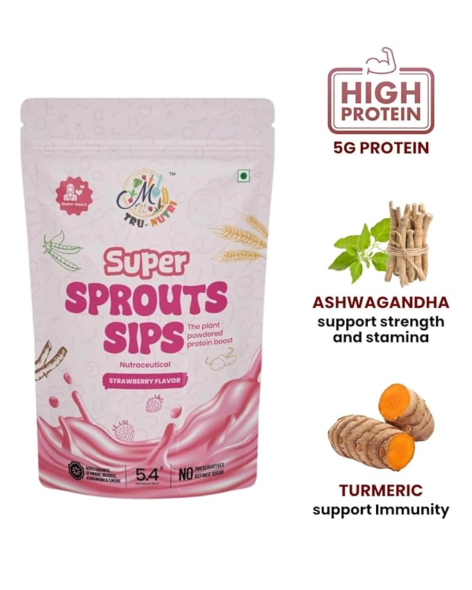 Super Sprouts Sips Strawberry flavour (200g)