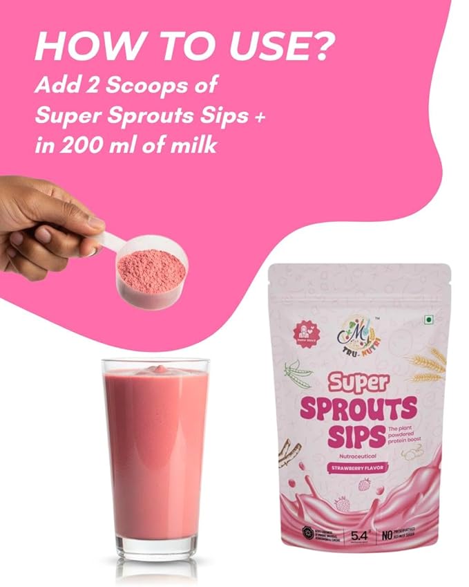 Super Sprouts Sips Strawberry flavour (200g)